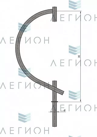 К101-1,1-0-0-0 кронштейн однорожковый